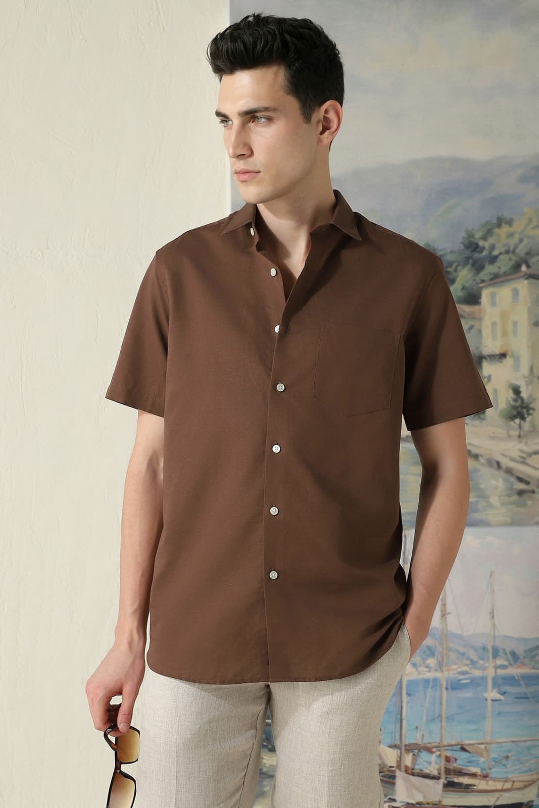 AI model wearing a real garment — live on Louis Philippe