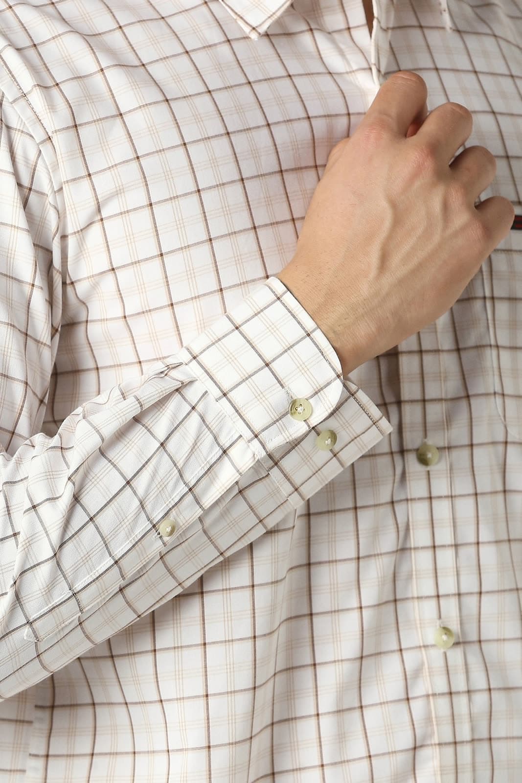 AI model wearing a real garment — live on Peter England