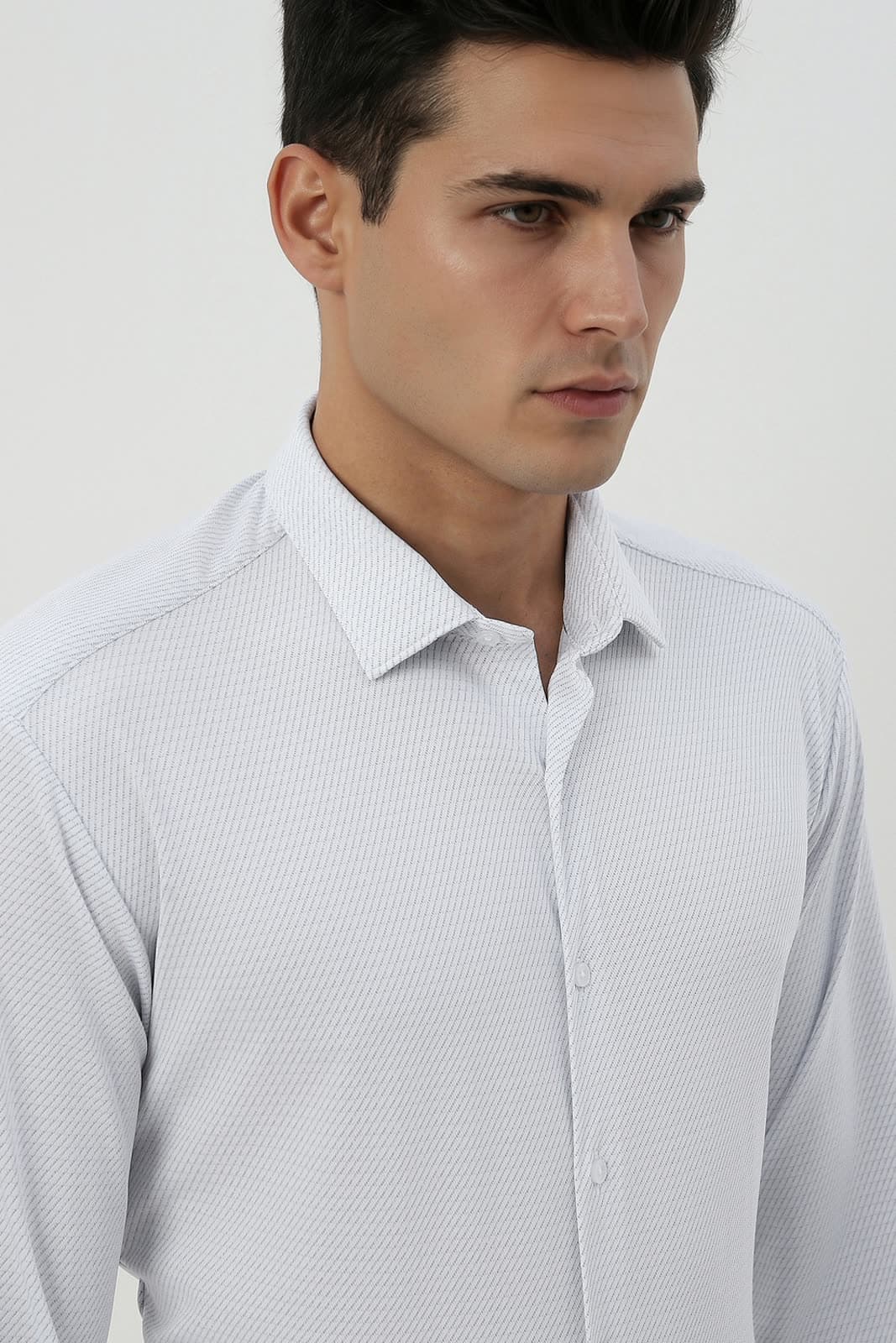 AI model wearing a real garment — live on Van Heusen