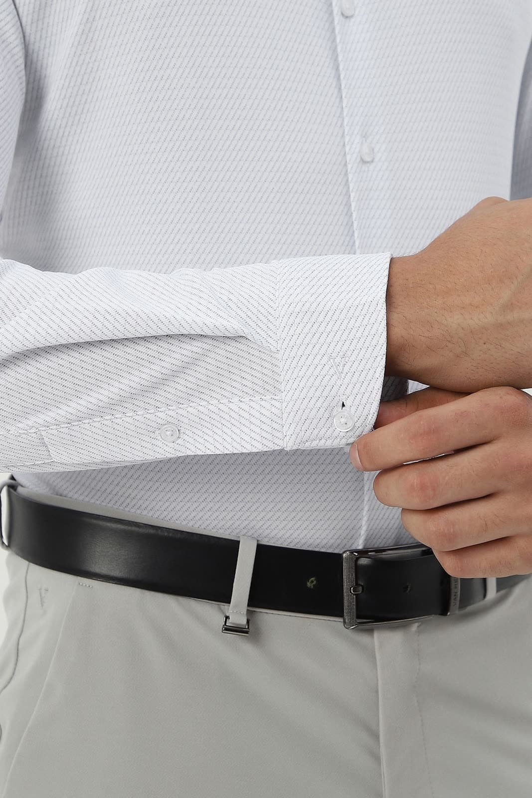 AI model wearing a real garment — live on Van Heusen